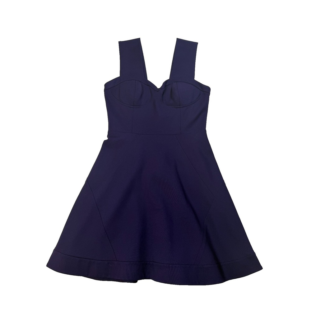 Rebecca Minkoff Purple Bustier Dress Sweetheart Neck Cocktail Dress Size 4 - Picture 2 of 13